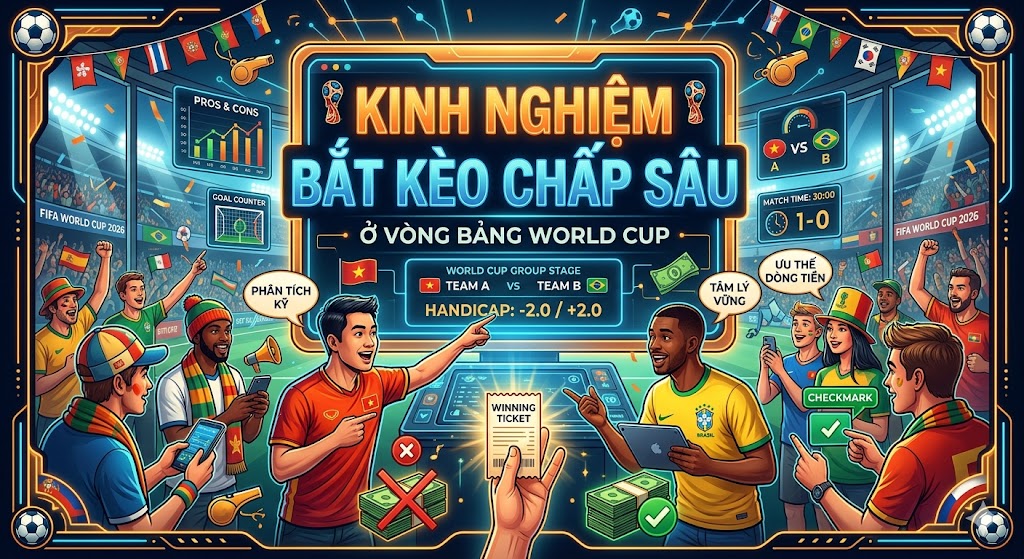 Kinh Nghiệm Đánh Kèo Chấp Sâu Vòng Bảng Cho Newbi